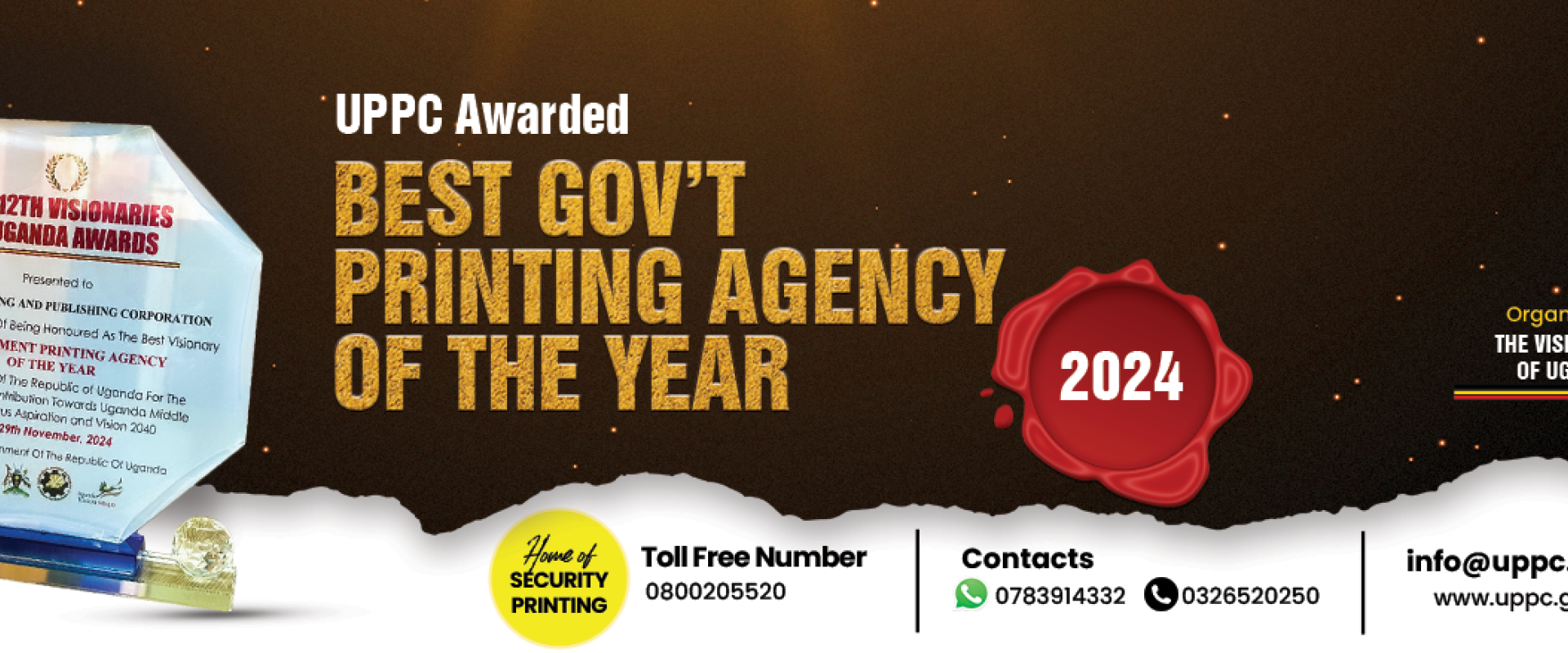 UPPC AWARDED!